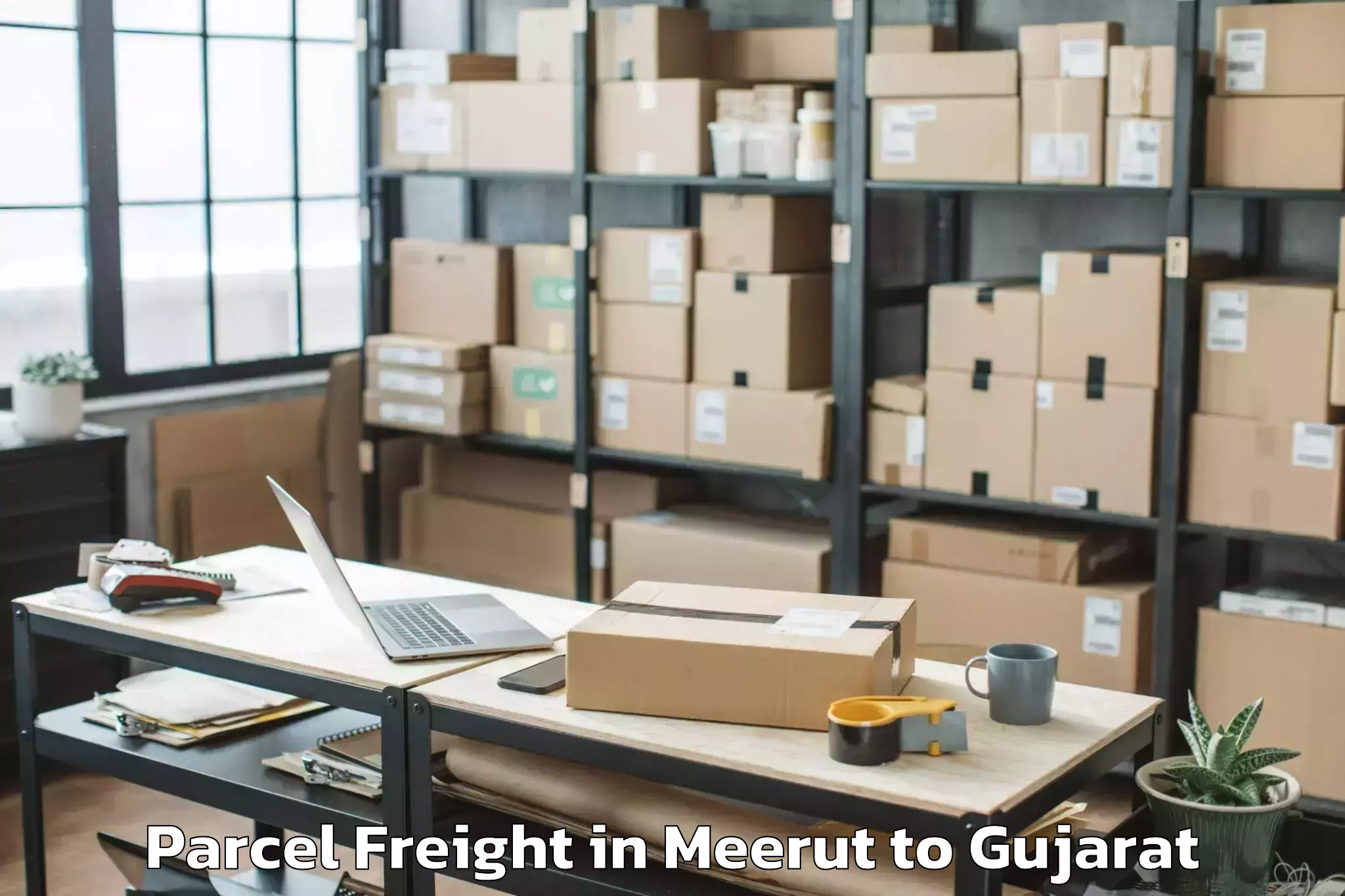 Meerut to Morvi Parcel Freight